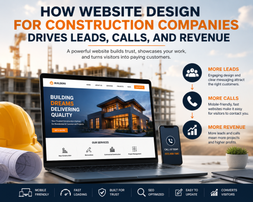Website design for construction companies that generates more leads, calls, and revenue for builders