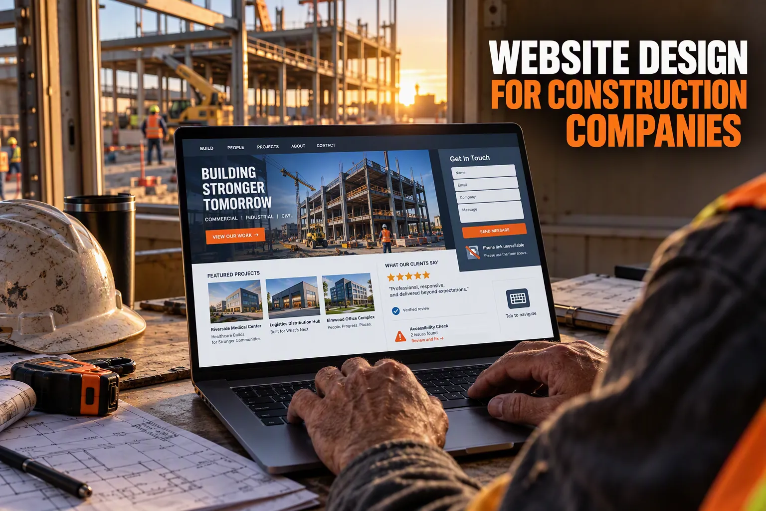 website design for construction companies